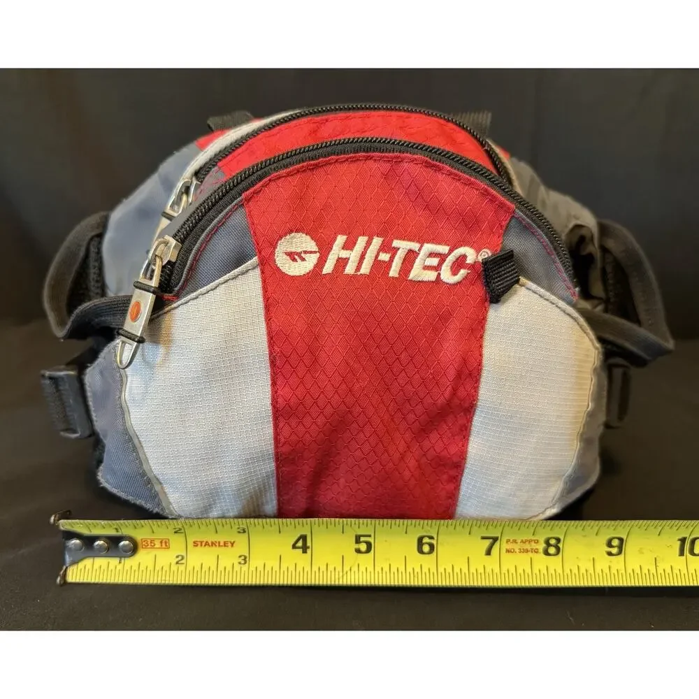 Hi-Tec Outdoor Hiking Bum Bag Unisex Storage Black Grey Red Zip Fanny Bag Pack